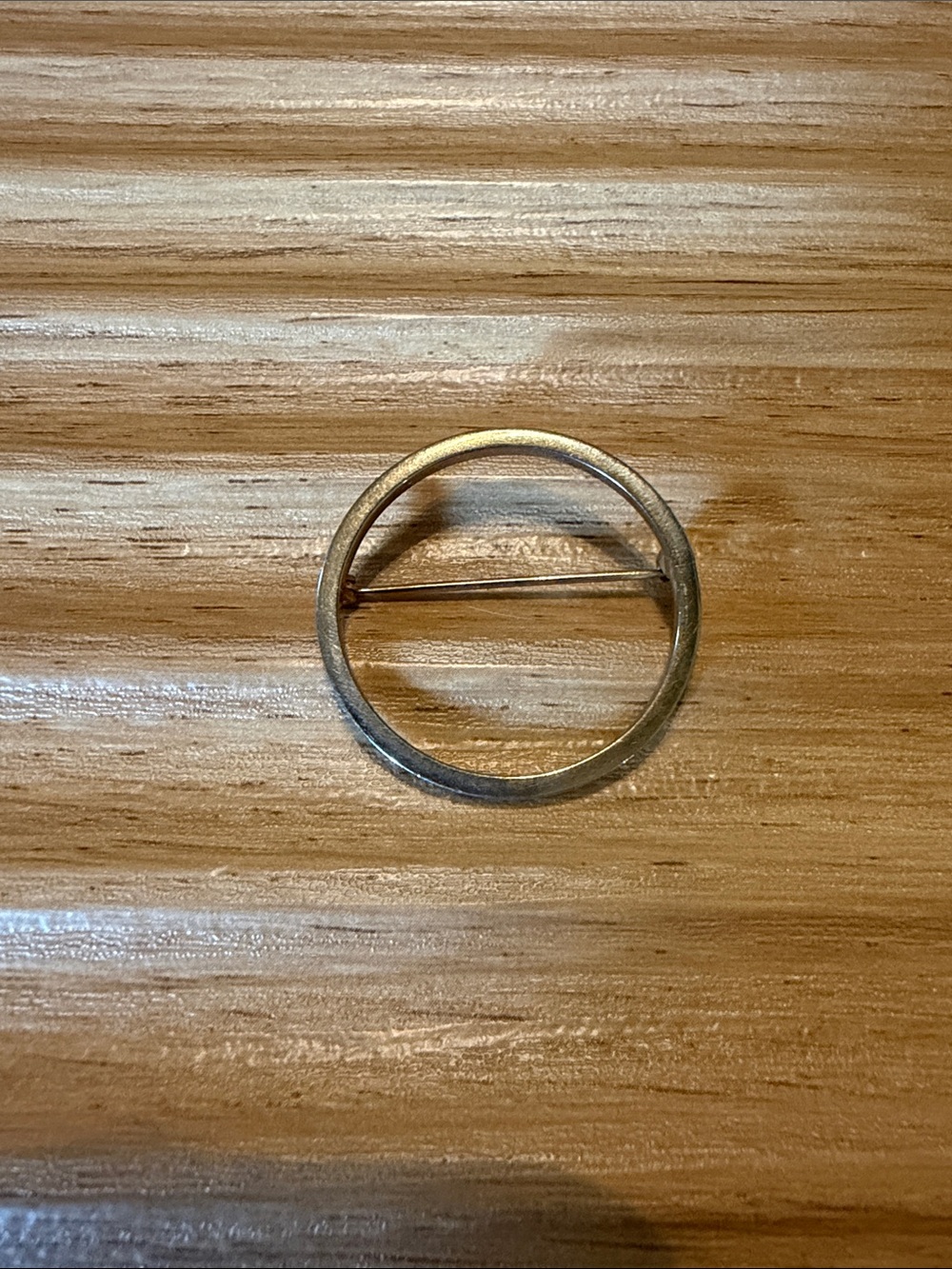 Gold Circle Brooch